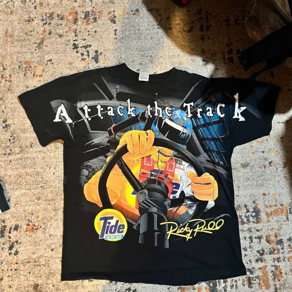 Ricky Rudd Officially Licensed Nascar Winston Cup Series VTG Graphic Tee Mens LG
